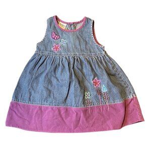 Osh Kosh B’Gosh Denim Embroidered Toddler Jumper Sz 2T